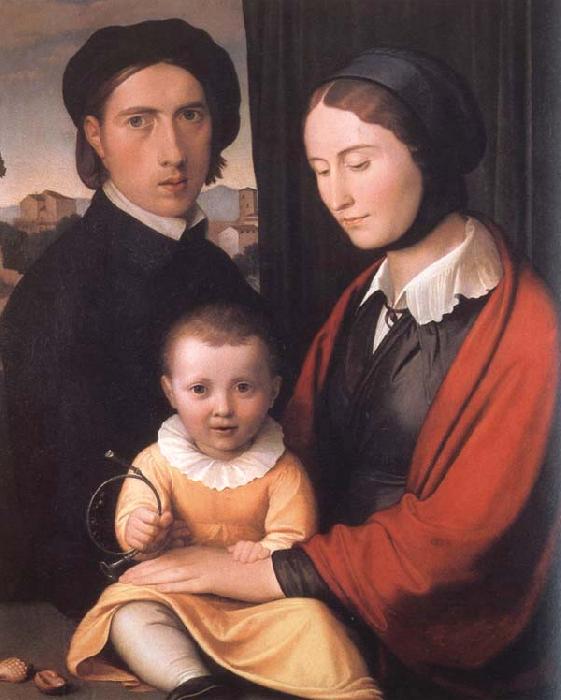 Friedrich overbeck The Artist with his Family oil painting picture
